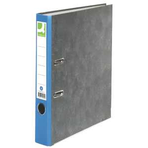 Q-Connect Wolkenmarmor-Ordner - A4, 50 mm, blau