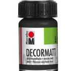 Decormatt Acryl schwarz MARABU 1401 39 073 15ml Glas
