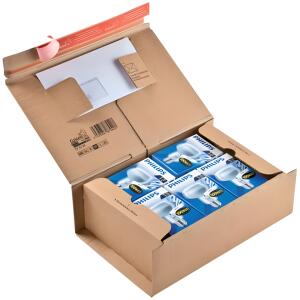 ColomPac Paket Versandkarton 365 x 235 x 120 mm, braun