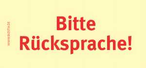 BIZSTIX Haftnotizen "Bitte Rücksprache" - 75 x 35 mm, 5x 100 Blatt
