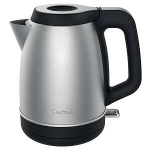 Tefal Wasserkocher - 1,7 Liter, Edelstahl/schwarz