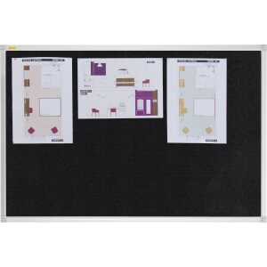 Filztafel 90x60cm schwarz FRANKEN PT330210 X-tra!Line