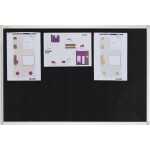 Filztafel 90x60cm schwarz FRANKEN PT330210 X-tra!Line