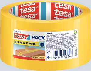 tesa Packband tesapack Secure & Strong - 50 mm x 50m, gelb