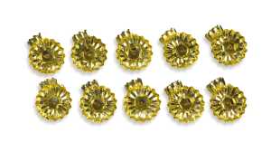 Christbaumkerzenhalter gold 10010 D15 mm 10ST m.Klipp