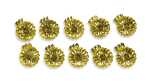 Christbaumkerzenhalter gold 10010 D15 mm 10ST m.Klipp