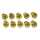 Christbaumkerzenhalter gold 10010 D15 mm 10ST m.Klipp