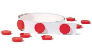 Franken Magnetleiste - 3,5 x 100 cm, selbstklebend, weiß