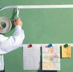 Franken Magnetleiste - 3,5 x 100 cm, selbstklebend, weiß