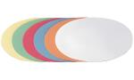 Franken Moderationskarte - Oval, 190 x 110 mm, hellblau,...