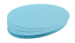 Franken Moderationskarte - Oval, 190 x 110 mm, hellblau,...