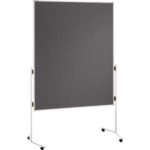 Moderationstafel ECO - 120 x 150 cm, grau/Filz, 4016946186681