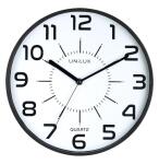 UNILUX Wanduhr Pop 30cm Kunststoff schwarz