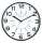 UNILUX Wanduhr Pop 30cm Kunststoff schwarz