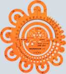 Rumold Abrundungsschablone, orange