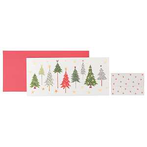 Weihn. Gutscheinhülle Ilan weiß STEWO 2581 5852 20 23x11cm