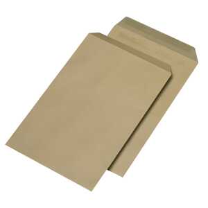 Versandtaschen - C4 , ohne Fenster, sk, 110 g/qm, braun, 250 Stück
