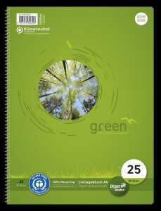 Staufen Collegeblock A4 80 Bl 70g Lin 25 Green 9mm liniert mit Rand