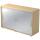 Hammerbacher Schiebetürschrank 2OH, 120 cm, Relinggriff, Ahorn/Silber