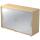 Hammerbacher Schiebetürschrank 2OH, 120 cm, Relinggriff, Ahorn/Silber