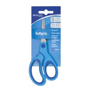 Bastelschere 13cm spitz blau WESTCOTT E-2158300 Softgrip