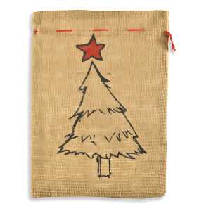 Weihn.Jutesack Baum natur 19563 25x35cm