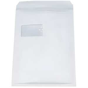Luftpolstertaschen Nr. 7 mit Fenster, 230x340 mm, weiß, 100 Stück