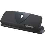 Q-Connect Doppellocher mit Anschlagschiene - 16 Blatt, schwarz