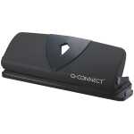 Q-Connect Doppellocher mit Anschlagschiene - 16 Blatt, schwarz