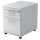 Rollcontainer - 42,8 x 59 x 58 cm, 1 Schub, Relinggriff, Weiß