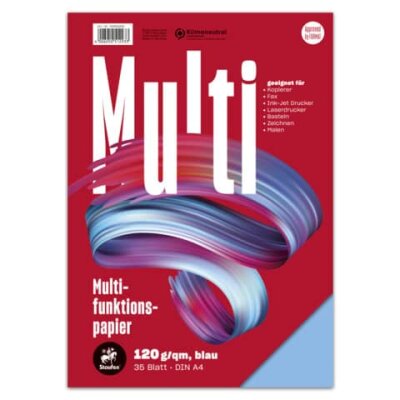 Staufen Multifunktspapier 7X A4 35Bl. 120g blau hfrei