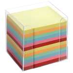 Folia Notizboxen - glasklar, ca. 700 Blatt - bunt...