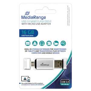 MediaRange USB Mobile 2 in 1 OTG USB-Stick 16GB