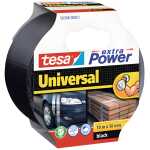 tesa Gewebeklebeband extra Power Universal, 10 m x 50 mm, schwarz