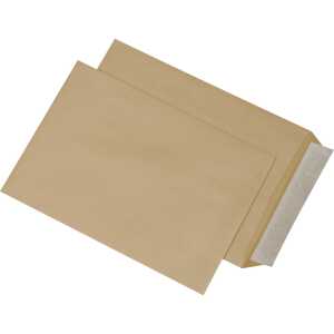 Versandtaschen C5, ohne Fenster, haftklebend, 90 g/qm, braun 500 Stück