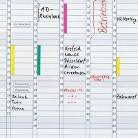 Franken Datumsstreifen, 140 x 420 mm, transparent