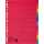 Zahlenregister - 1-10, Karton farbig, A4, 5 Farben, gelocht Orgadruck