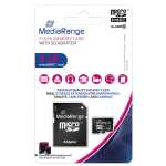 MediaRange Micro SDHC Speicherkarte 8GB Klasse 10 m SD-Karten Adapter