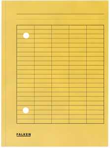 Falken Umlaufmappe - A4, gelb, Manilakarton, 250 g/qm
