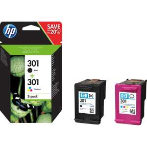 Original HP Druckkopfpatrone Multipack (N9J72AE,N9J72AE#ACU,301,NO301)
