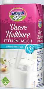 Haltbarmilch 1,5% Fett 12 PG SACHSENMILCH 50737 12x1 Liter