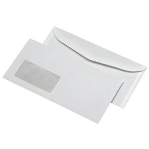Kompaktumschläge mit Fenster (229x125 mm), 75 g/qm, 1.000 Stück