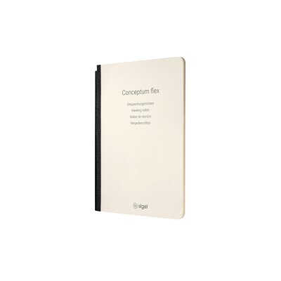 Sigel Notizheft Conceptum flex A5 92S. Softcover Bespr.-Notiz 80g chamois