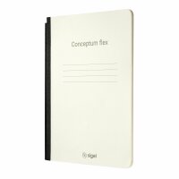 SIGEL CF201 Notizheft Conceptum flex - kariert - A5 - chamois - Softcover - 92 Seiten - FSC-zertifiziert