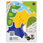 Collegeblock A4 100 Bl 70g Lin 28 Green 5mm kariert mit...