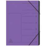Exacompta EXACOMPTA Ordnungsmappe - 7 Fächer, A4, Karton, violett