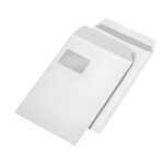 Versandtaschen C4 , mit Fenster, sk, 90 g/qm, weiß, 250 Stück