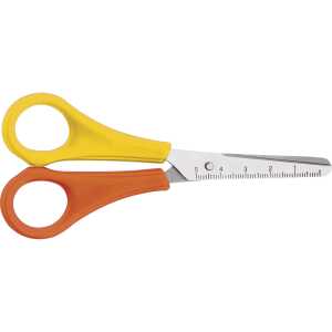 Bastelschere 13cm rund orange/gelb WESTCOTT E-2159300/2059300 Linksh.
