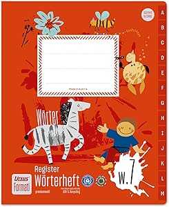 Registerheft Wörter Quart lin. FORMATI W7 40+2BL 061551057