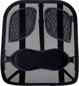 Netz-Rückenstütze Series Textil, 304 x 370 x 195 mm, graphit